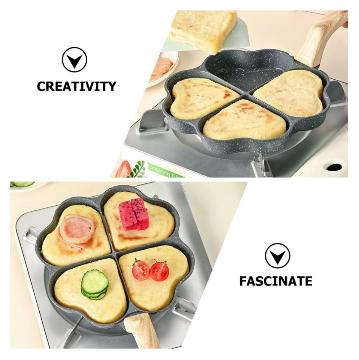 Miniatura 4 de Sarten de 4 puestos Forma Corazon